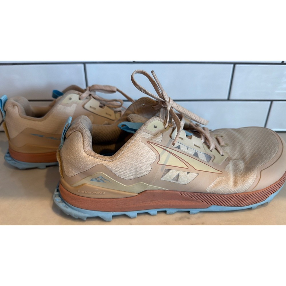 Altra Lone Peak 7 Shoes Womens Sz. 11 Beige Trail Zero Drop Sneakers AL0A7R7G922